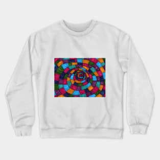 Multicolor Swirling Yellow Brick Road Crewneck Sweatshirt